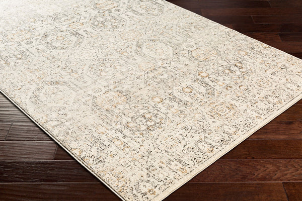Livabliss Indigo Arts and Crafts Polypropylene Area Rug for Large Living or Dining Spaces Gray, Charcoal 6'4" x 9' IGO2306-679
