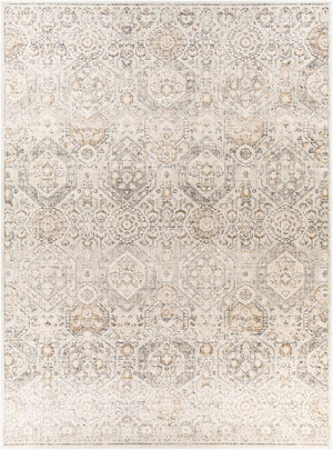 Livabliss Indigo Arts and Crafts Polypropylene Area Rug for Large Living or Dining Spaces Gray, Charcoal 7'8" x 10'2" IGO2306-710102