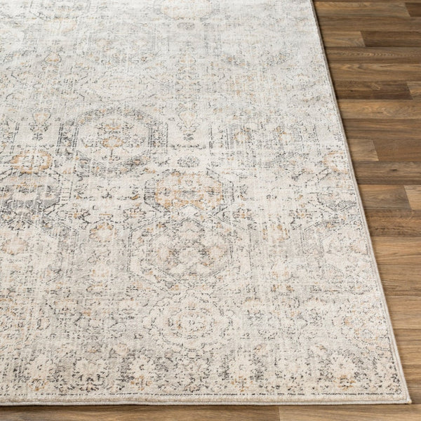 Livabliss Indigo Arts and Crafts Polypropylene Area Rug for Large Living or Dining Spaces Gray, Charcoal 6'4" x 9' IGO2306-679