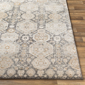 Livabliss Indigo Arts and Crafts Polypropylene Accent Rug Turkish Woven for Entryways Black, Gray 1'11" x 2'11" IGO2307-2211