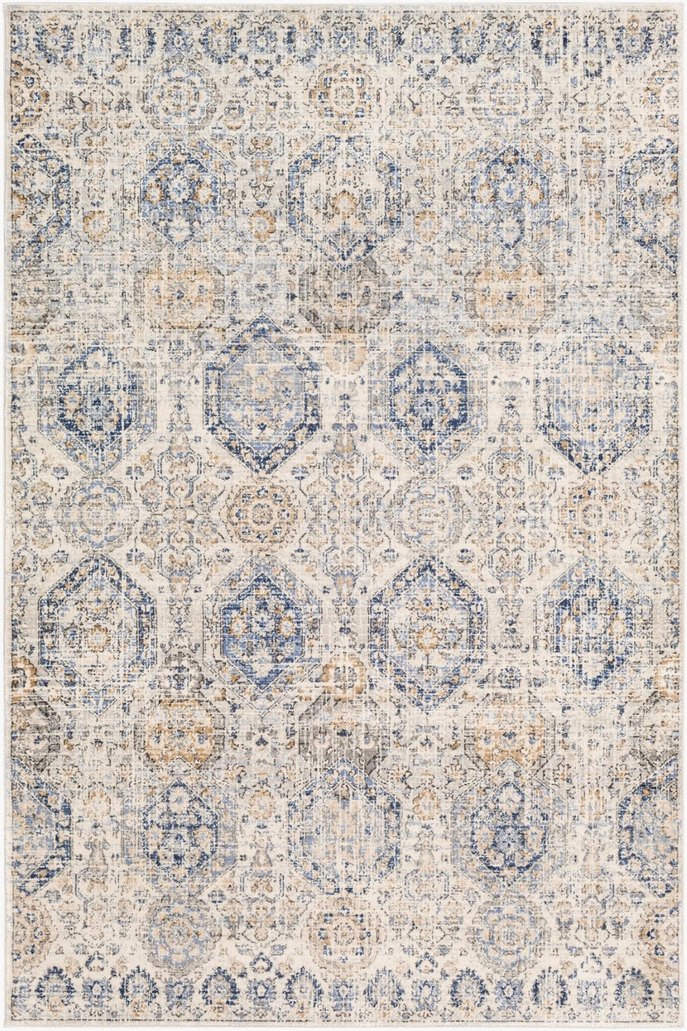 Livabliss Indigo Traditional Polypropylene Area Rug for Entryways Hallways and Compact Spaces Denim, Navy 1'11" x 2'11" IGO2308-2211