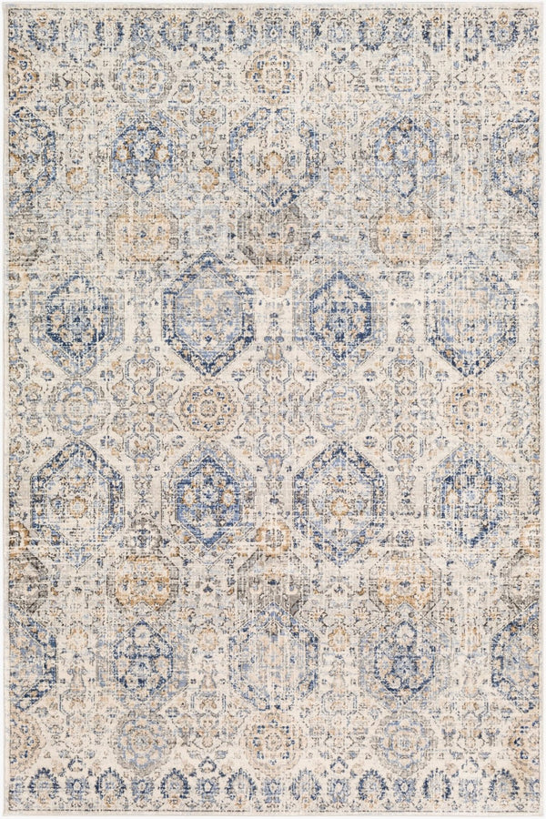 Livabliss Indigo Traditional Polypropylene Area Rug for Entryways Hallways and Compact Spaces Denim, Navy 1'11" x 2'11" IGO2308-2211