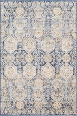 Livabliss Indigo Arts and Crafts Polypropylene Accent Rug for Entryways Bathrooms and Bedrooms IGO2309-2211