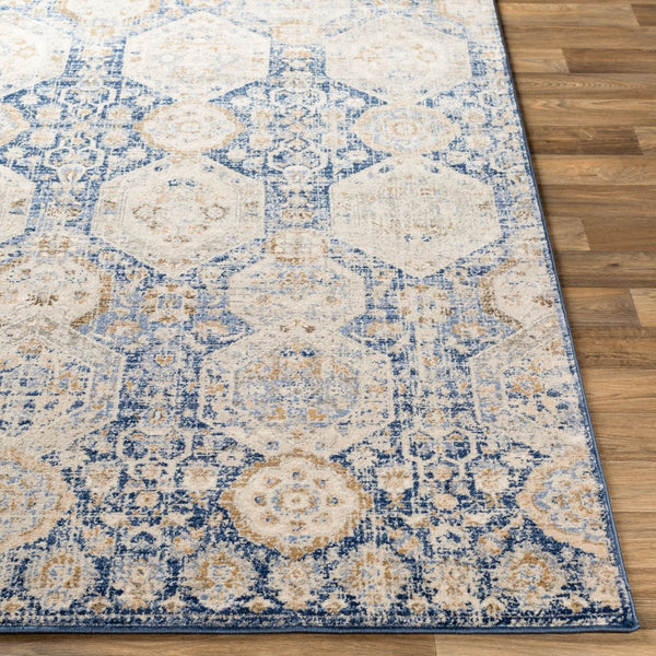 Livabliss Indigo Arts and Crafts Polypropylene Accent Rug for Entryways Bathrooms and Bedrooms IGO2309-2211