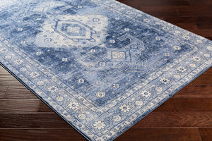 Livabliss Indigo Traditional Polypropylene Area Rug Machine Woven for Entryways and High Traffic Zones Navy, Denim 1'11" x 2'11" IGO2323-2211