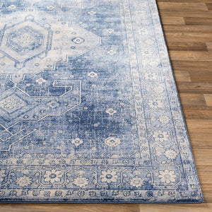 Livabliss Indigo Traditional Polypropylene Area Rug Machine Woven for Entryways and High Traffic Zones Navy, Denim 1'11" x 2'11" IGO2323-2211