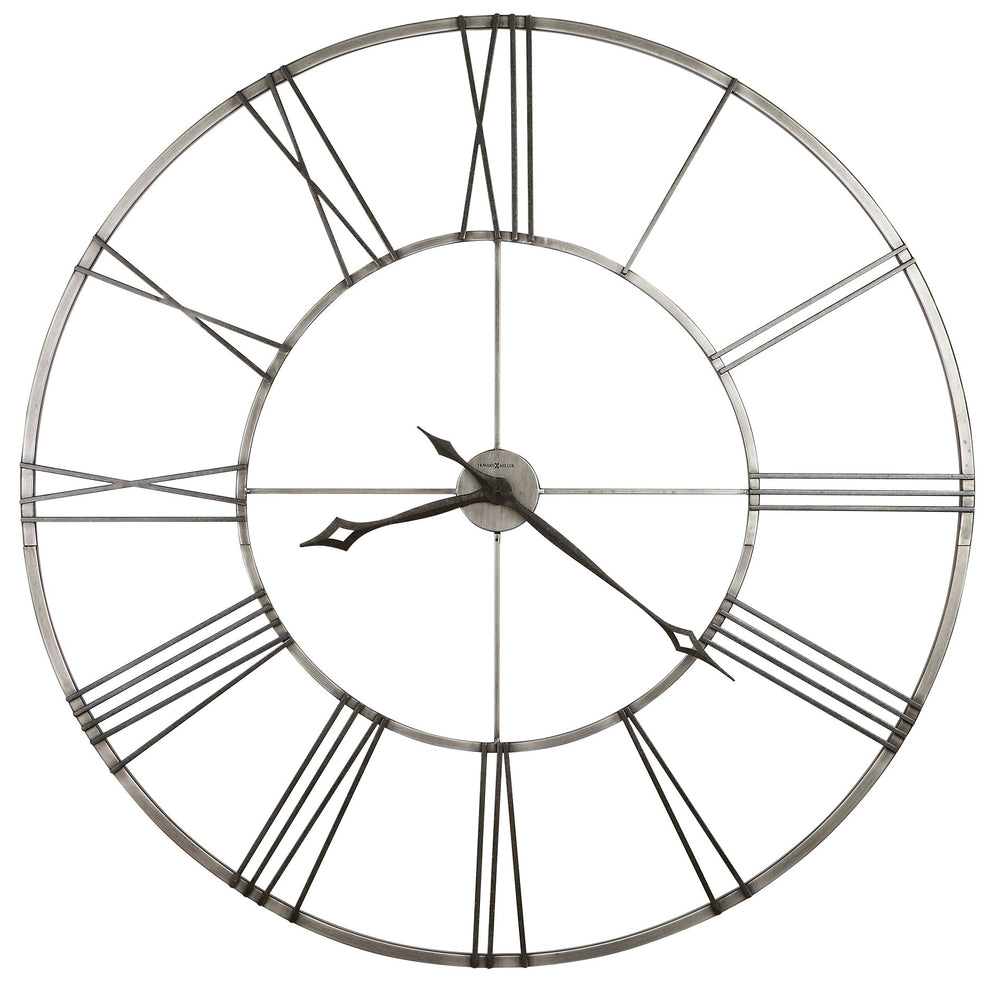 Hekman Furniture 625472 Stockton Wall Clock - Modern Wrought Iron Design With Roman Numerals & Quartz Movement Timer Metal Stockton Wall Clock 625472