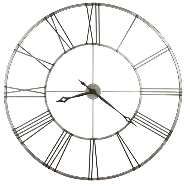 Hekman Furniture 625472 Stockton Wall Clock - Modern Wrought Iron Design With Roman Numerals & Quartz Movement Timer Metal Stockton Wall Clock 625472