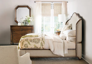 Hooker Furniture Archivist Pecky Pecan Bureau With Cedar-Lined Drawer, Jewelry Tray, Av Cable Management & Rustic Charm 5447-90011