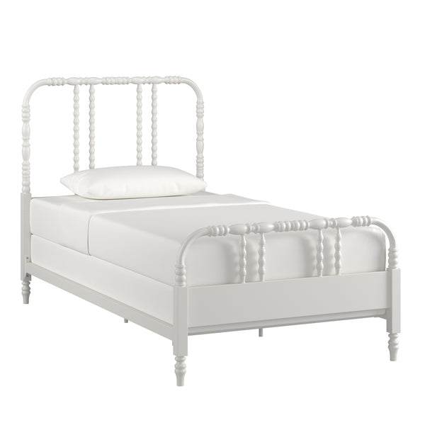 Homelegance By Top-Line Ambrose Metal Spool Bed White Metal