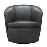 Parker House Parker Living Barolo - Vintage Slate Swivel Club Chair Vintage Slate Genuine Leather SBAR#912S-VGSL