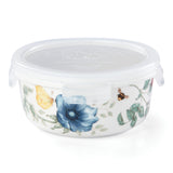 Lenox Butterfly Meadow Small Round Food Storage Container Multi, WHITE PORCELAIN 888263