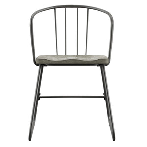 Homelegance By Top-Line Clementine Iron and Grey Finish Dining Chairs (Set of 2) Grey Iron