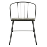 Homelegance By Top-Line Clementine Iron and Grey Finish Dining Chairs (Set of 2) Grey Iron