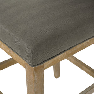 English Elm Christopher Knight Home® - COUNTER Grey Fabric Counter Stool with Padded Back, Sustainable Wooden Frame, Compact Comfort Seat 72489.00DPGRY