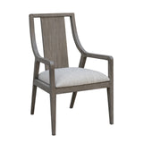 Scott Living Home Griffith Sling Back Arm Chair Gray with Light Wood Finish P367DJ261 Pulaski Furniture