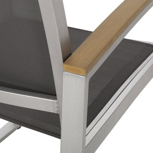 English Elm Glasgow Outdoor Dining Chair Set Aluminum Mesh Mid-century Modern Patio Seating 62759.00