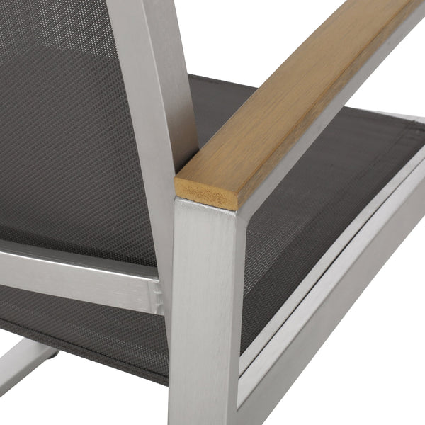 English Elm Glasgow Outdoor Dining Chair Set Aluminum Mesh Mid-century Modern Patio Seating 62759.00