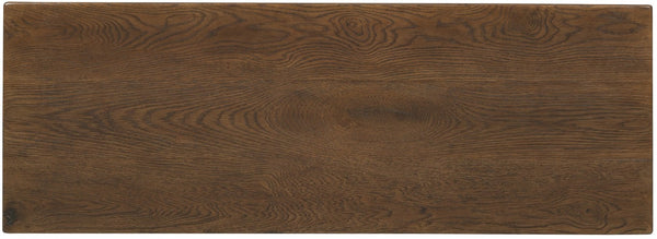 Hooker Furniture Driftwood Hall Chest With Buckboard Finish, Diamond-Motif Doors, Soft-Close Drawer & Storage Medium Wood 6820-85005-85