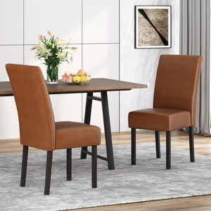 English Elm Pertica Upholstered Dining Chair Set of 2 with T-stitch Detail for Modern 38541.00PUCOGN