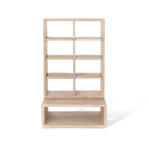 Park Hill Whitewash Countertop Candle Cabinet EFC20143