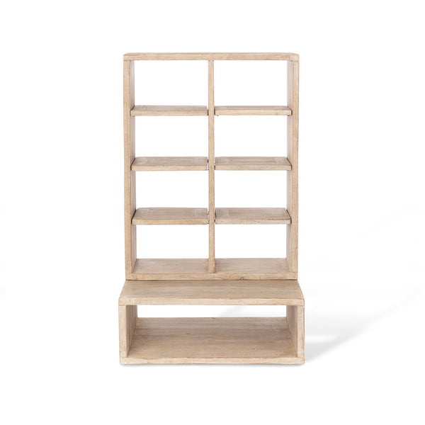 Park Hill Whitewash Countertop Candle Cabinet EFC20143