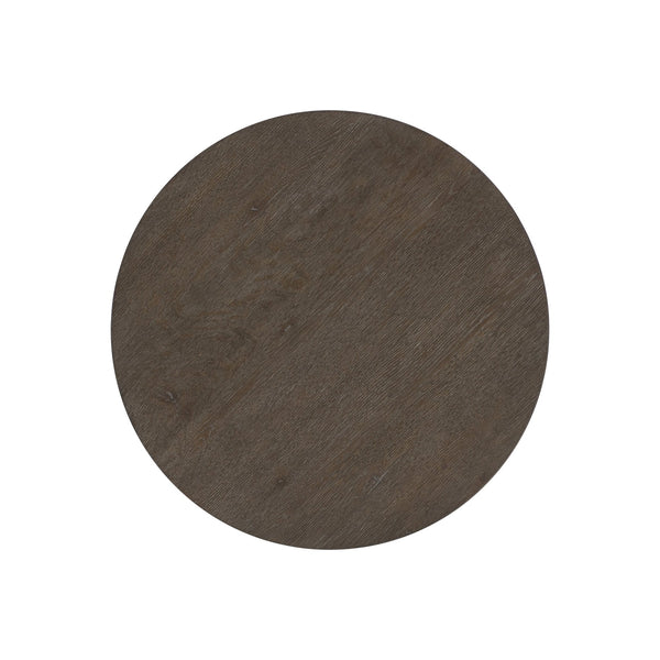 Bernhardt Bernhardt Outline Round Side Table In Cassel Wire-Brushed Oak — Frank Lloyd Wright Inspired Craftsmanship 360120