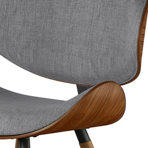 English Elm Marana Dining Chair - Elegant Grey Upholstered Seating For Modern Dining & Home Office Comfort B136P158918