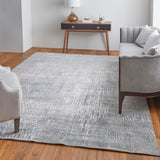 Feizy Rugs Eastfield Viscose/Wool Hand Woven Casual Rug Gray 8' x 10'