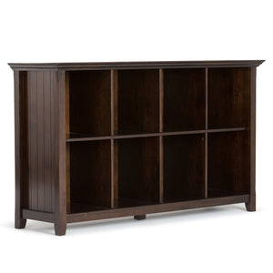 English Elm Acadian 8-Cube Storage Sofa Table - Handcrafted Brunette Brown Console For Stylish Organization B136P159410