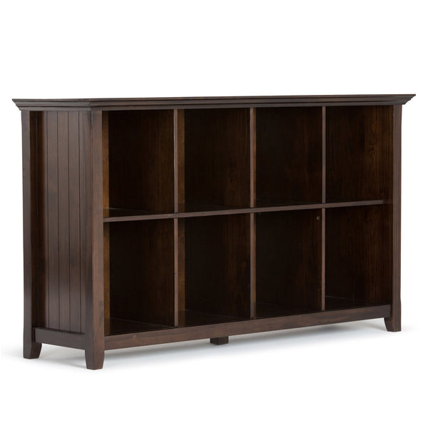 English Elm Acadian 8-Cube Storage Sofa Table - Handcrafted Brunette Brown Console For Stylish Organization B136P159410