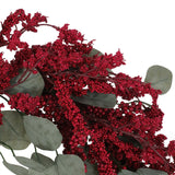 Christopher Knight Home® - Noble House - Nolta 29" Eucalyptus Artificial Wreath with Berries, Green and Red