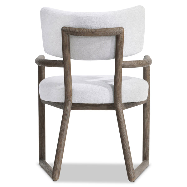 Bernhardt Bernhardt Casa Paros Arm Chair — Sculptural Exposed Wood Frame, Plush Upholstery, Ergonomic Curved Back In Playa Finish 317562