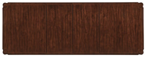 Hooker Furniture Charleston Maraschino Cherry Rectangle Dining Table W/ Black Cherry Base, Fluted Legs & 2 Leaves 6750-75200-00