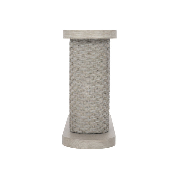 Bernhardt Bernhardt Acosta Console Table With Flaxen Quartered Oak, Woven Paper-Rope Pedestal, 58"W 309914