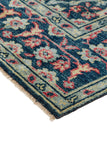 Feizy Rugs Piraj Wool Hand Knotted Vintage Rug Blue/Green/Red 2'-6" x 8'