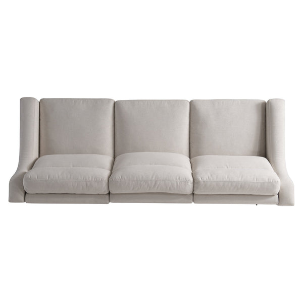 Bernhardt Bernhardt Germain Power Motion Sofa With Dual Recliners, Usb Charging, Tailored Wingback Style B227RO