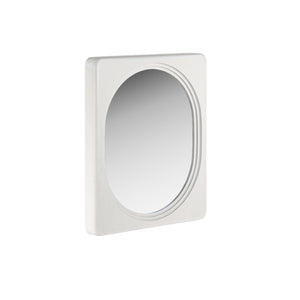 A.R.T. Furniture Portico Contemporary Landscape Mirror With White Plaster Finish - Versatile Wall Or Dresser Mount! White Parawood Solids,Resin,Glass 323120-3317