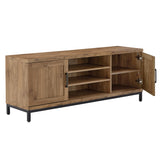 Homelegance By Top-Line Brennen TV Stand for TVs up to 65" Oak Wood