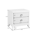 Samuel Lawrence Furniture Melrose 2-Drawer Nightstand in a White Finish S910-050 S910-050-SAMUEL-LAWRENCE