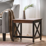 Christopher Knight Home® - Noble House - Crystal Beach Outdoor Farmhouse Acacia Wood End Table