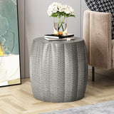 Christopher Knight Home® - Noble House - Sparling Modern Iron Mandala Pumpkin Side Table