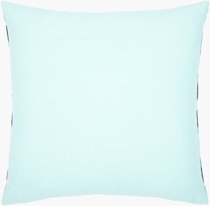 Surya Ikat Luxe Pillow Cover - 18"X18" Cotton Accent With Intricate Pattern For Global Style Decor Pale Blue Cotton,Cotton Ikl001-2222d