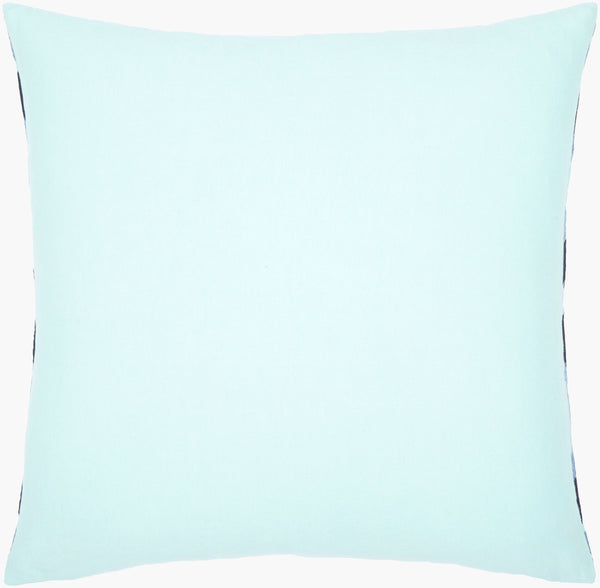 Surya Ikat Luxe Pillow Cover - 18"X18" Cotton Accent With Intricate Pattern For Global Style Decor Pale Blue Cotton,Cotton Ikl001-2222d
