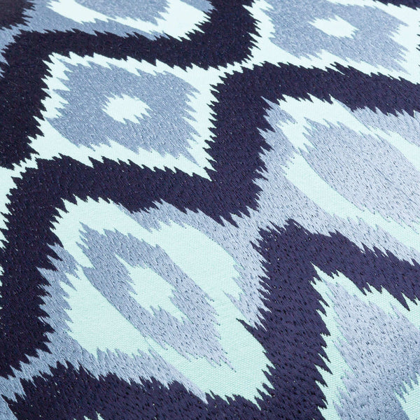 Surya Ikat Luxe Pillow Cover - 18"X18" Cotton Accent With Intricate Pattern For Global Style Decor Pale Blue Cotton,Cotton Ikl001-2222d