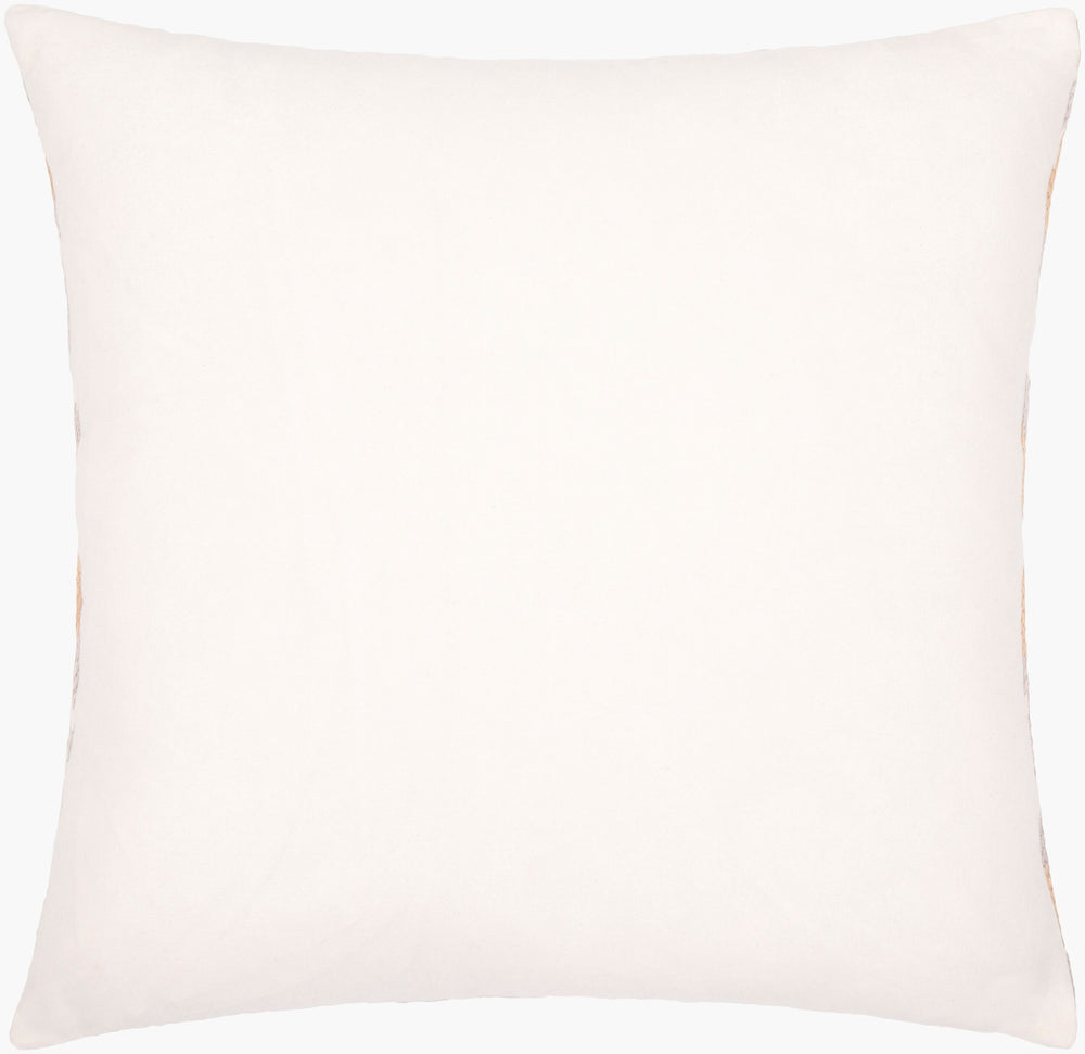 Surya Ikat Luxe Pillow Cover - 18"X18" Cotton Accent With Intricate Pattern For Global Style Decor Ivory Cotton,Cotton Ikl002-2222p