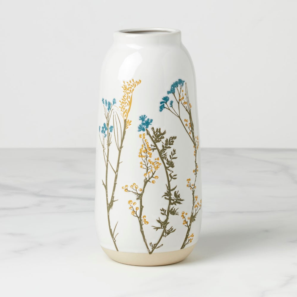 Lenox Wildflowers Large Vase White, WHITE STONEWARE 896640