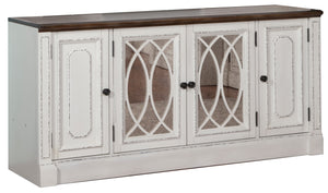 Parker House Provence 63 In. TV Console Vintage Alabaster Poplar Solids / Birch Veneers PRO#412