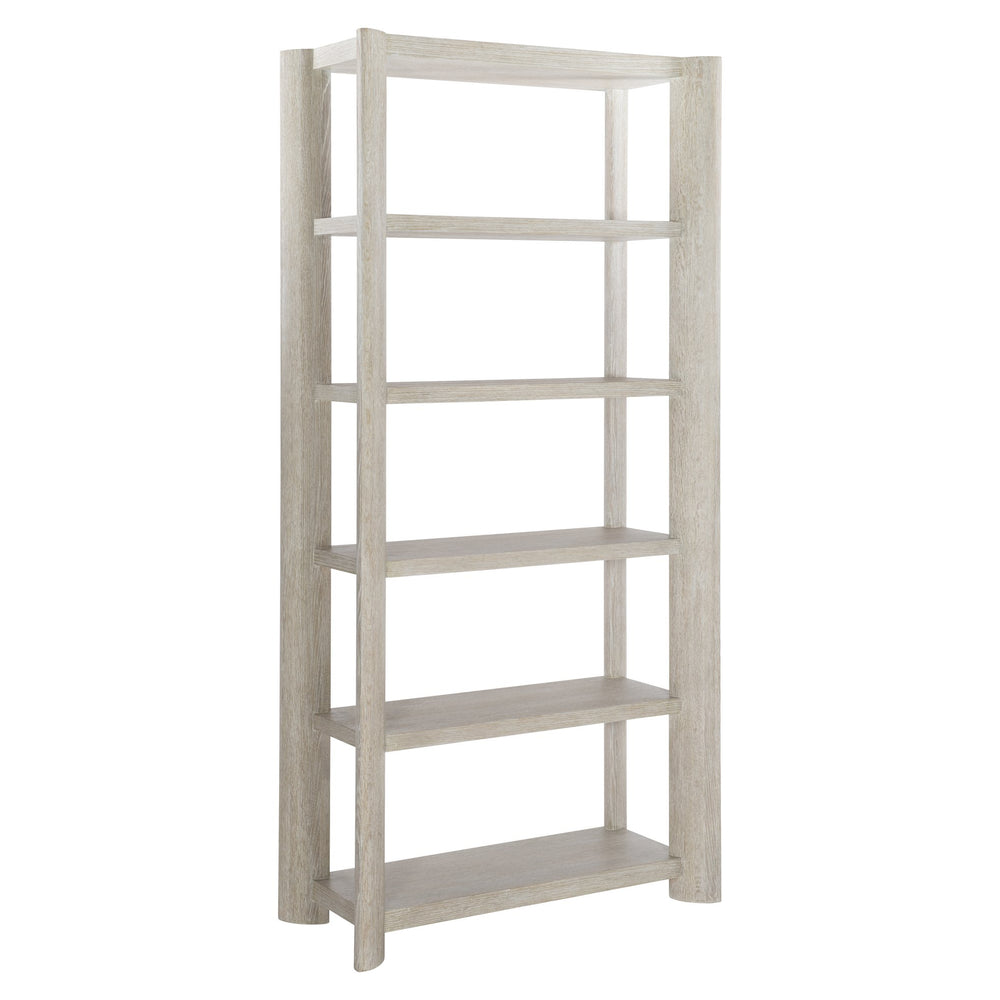Bernhardt Bernhardt Arlyn Etagere In Flaxen White Oak — Sculptural 5-Shelf Display Unit, Anti-Tip, 86"H 309815