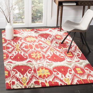 Safavieh Ikt226 Hand Tufted  Rug Ivory / Red IKT226A-2
